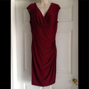 ❤️❤️❤️❤️ SEXY! Calvin Klein dark red dress